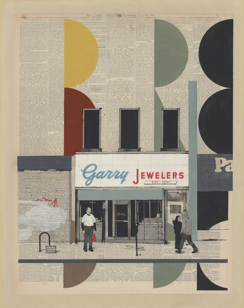 EVAN HECOX ポスター evan hecox: painted newspaper prints